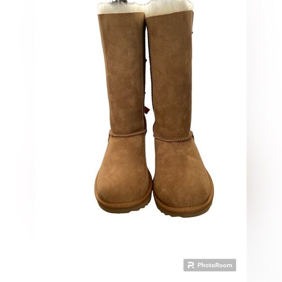 NWT UGG Unisex-Child Bailey Bow Tall Ii Boot SIZE 3 - Picture 2 of 7